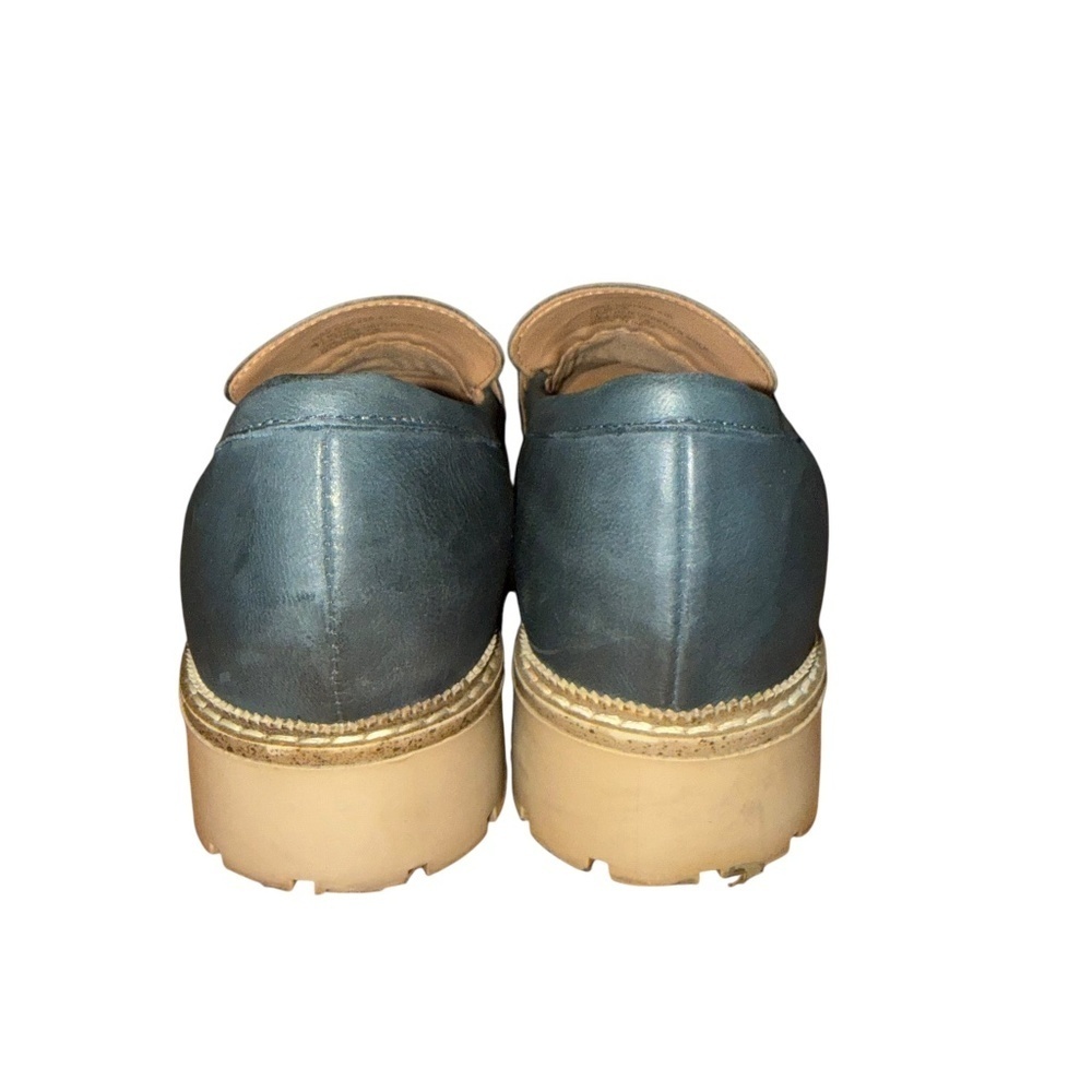Crevo May Leather Navy Chunky Loafer Womens Size 7.5 - Picture 4 of 7